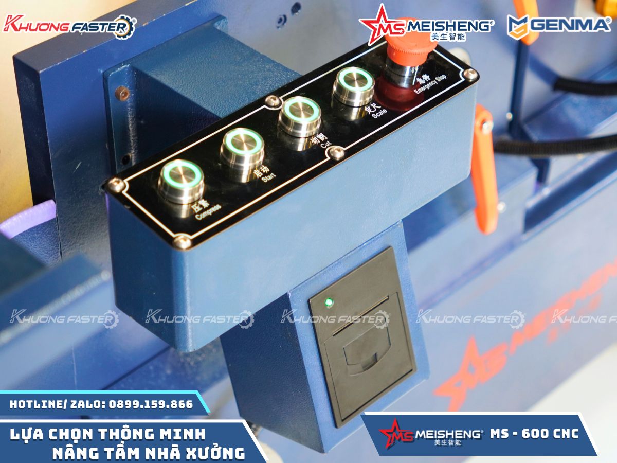 Máy Cắt Nhôm 2 Đầu Meisheng Ms 600 CNC Ngoại Tuyến